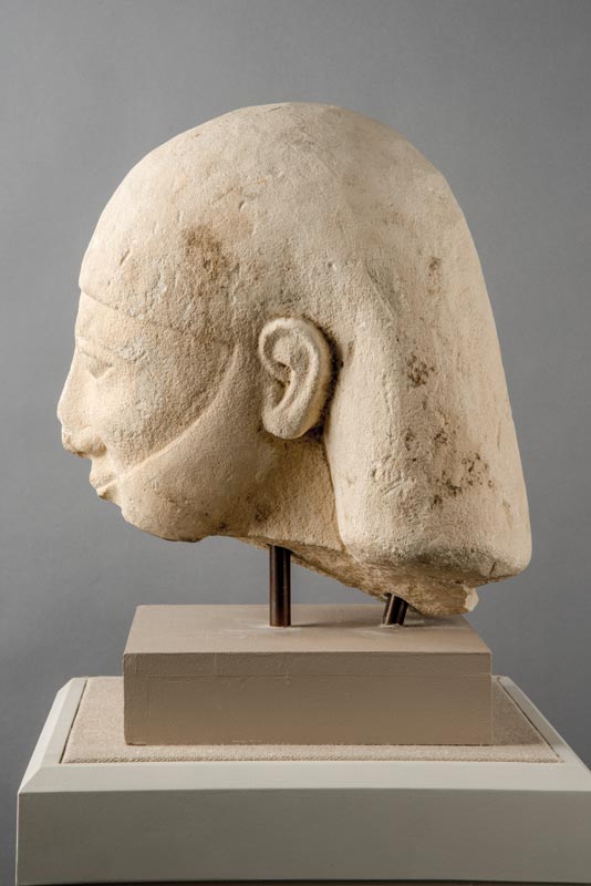 Male Head with Egyptian Hairstyle