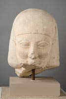 Male Head with Egyptian Hairstyle