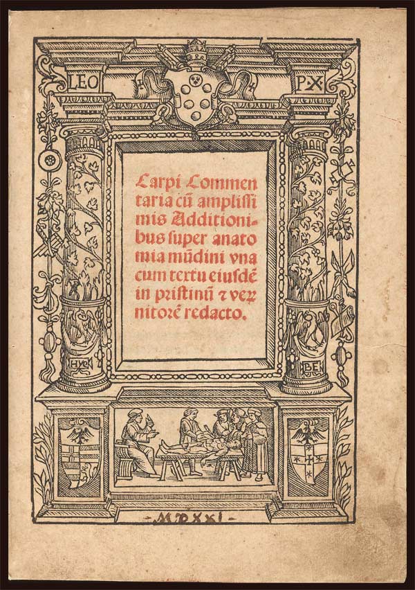 Mondino’s Anatomia