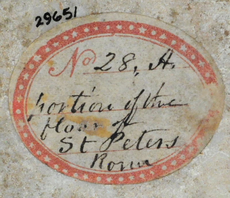 Fragment of flooring of St. Peter's Basilica