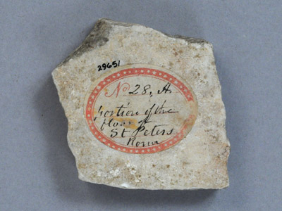 Fragment of flooring of St. Peter's Basilica