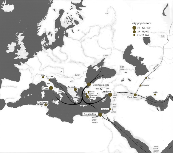 Map of the Mediterranean