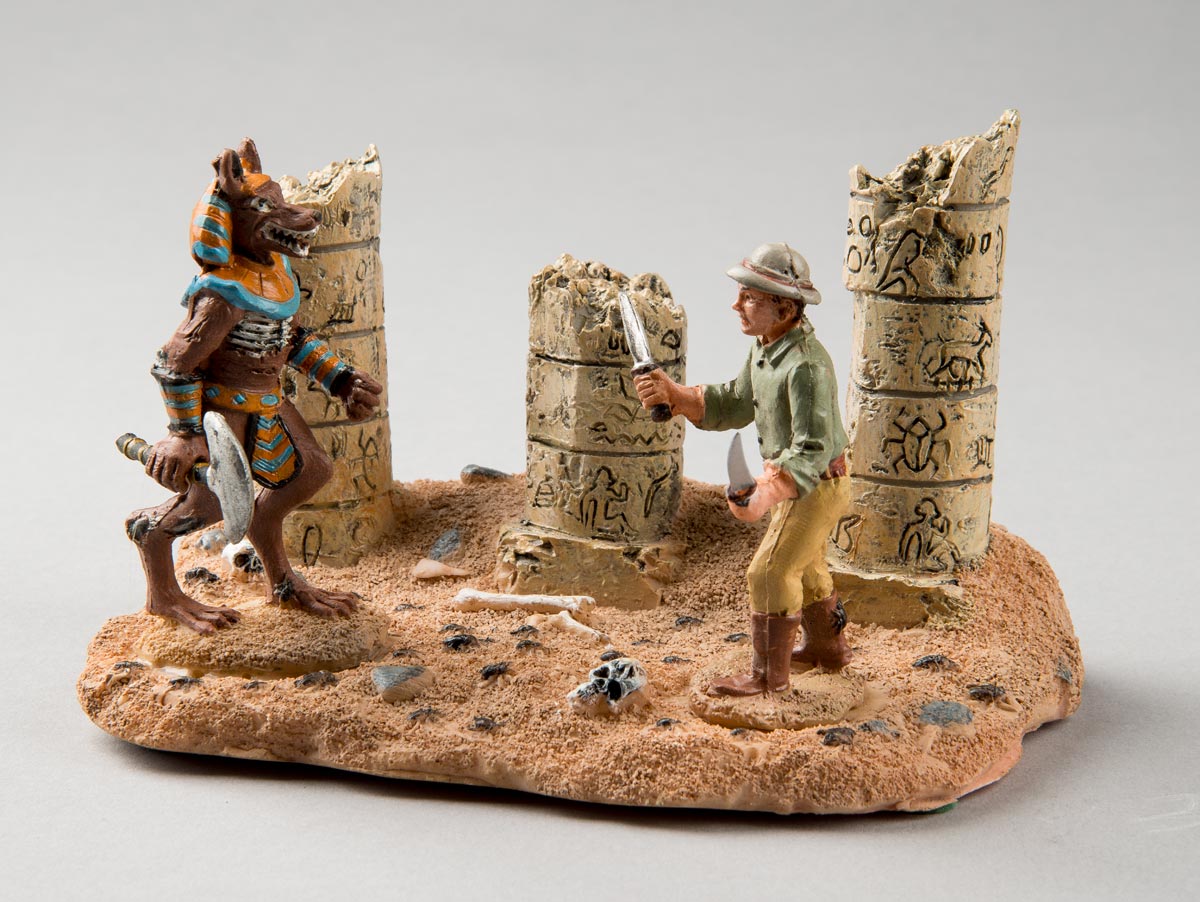 Battle with Anubis table set