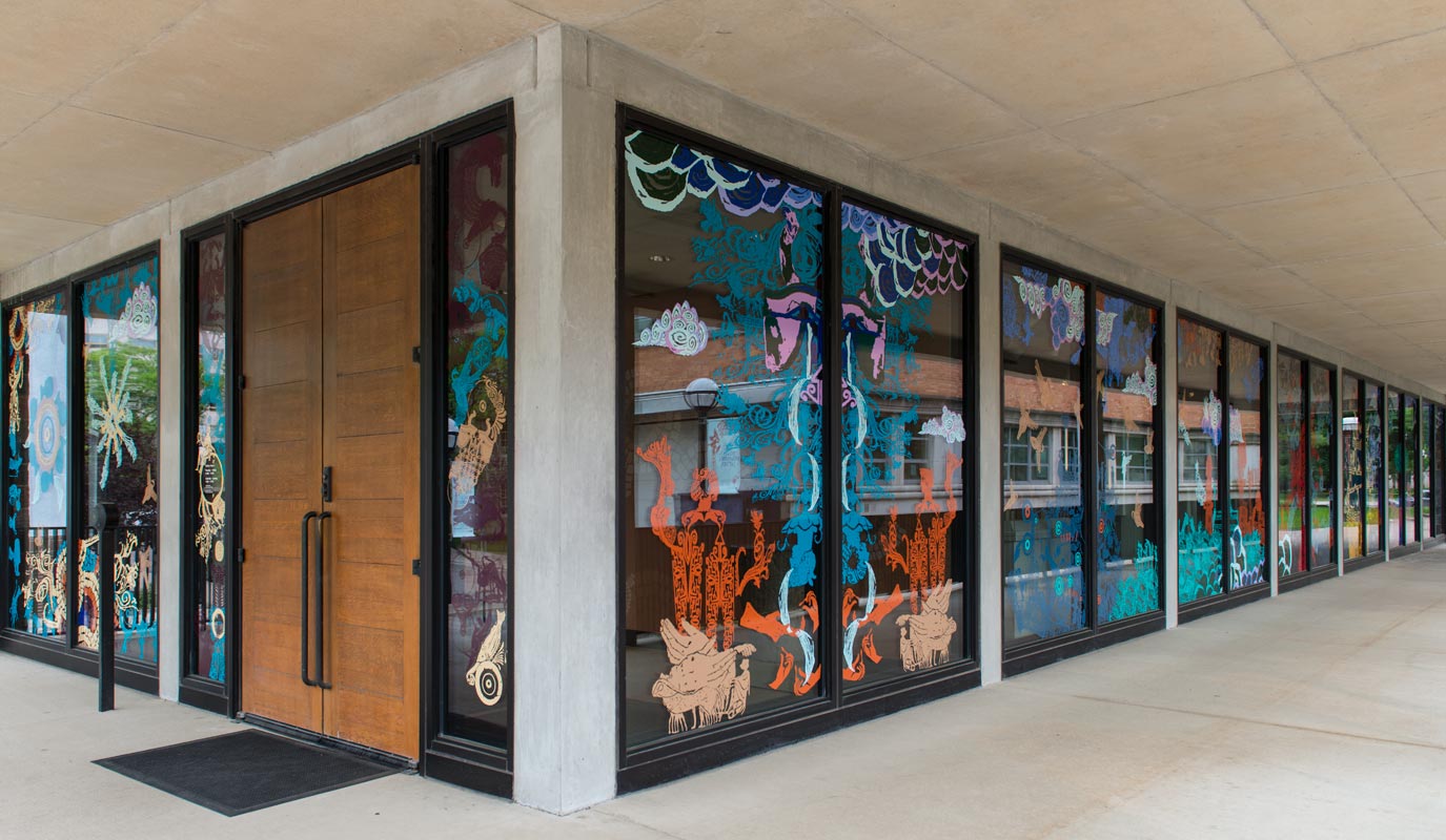 Kelsey Museum windows