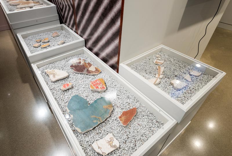 Fragments of wall painting