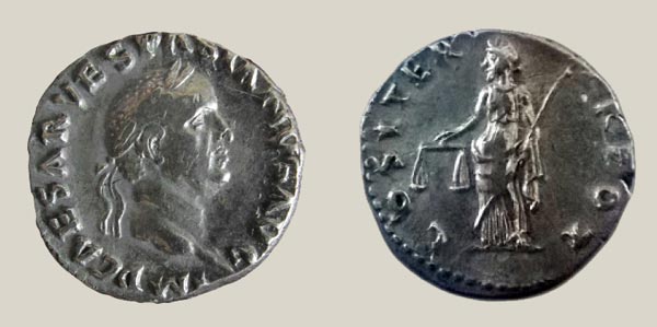 Denarius of Vespasian