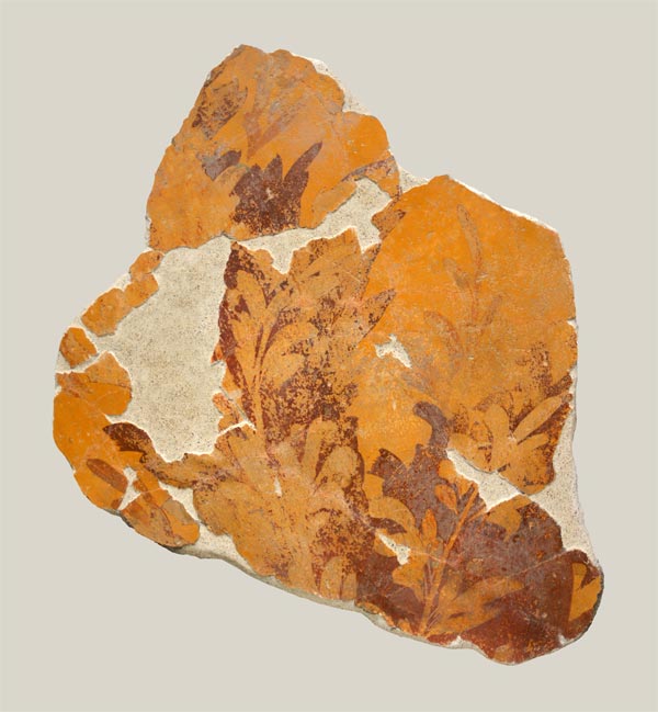 Fragment of garden painting with shadow foliage