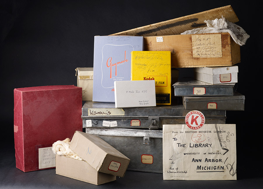 Boxes used to ship papyri
